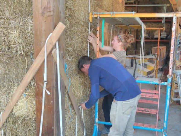 sanglage pour la précompression